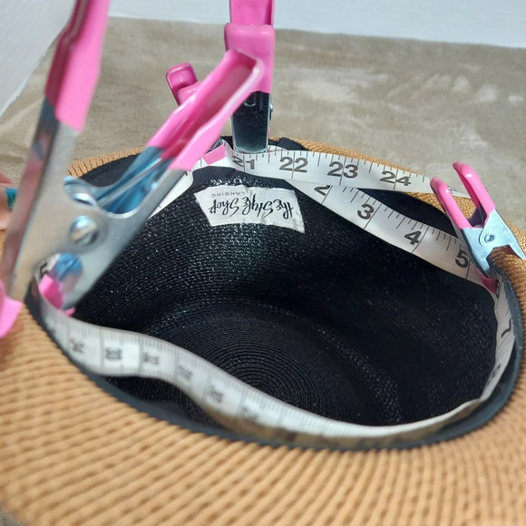 Vintage Straw Hat with Velveteen Red Bow‎ - Picture 10 of 10